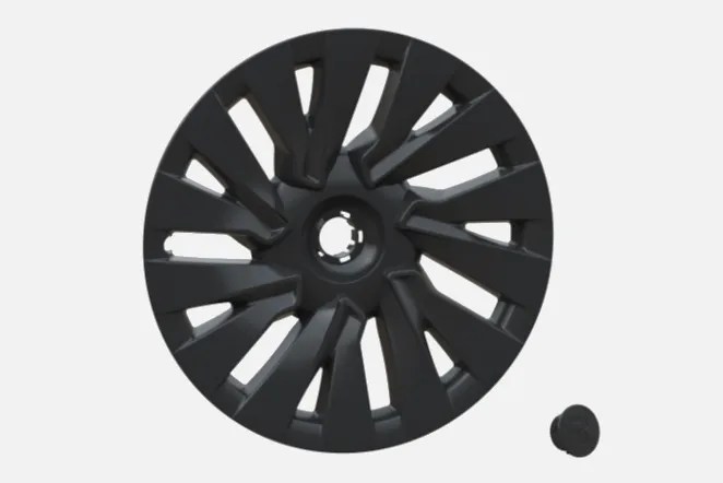 Rimetrix Umbra Black Wheel Covers Hub Caps for 2024 Tesla Model 3 Highland