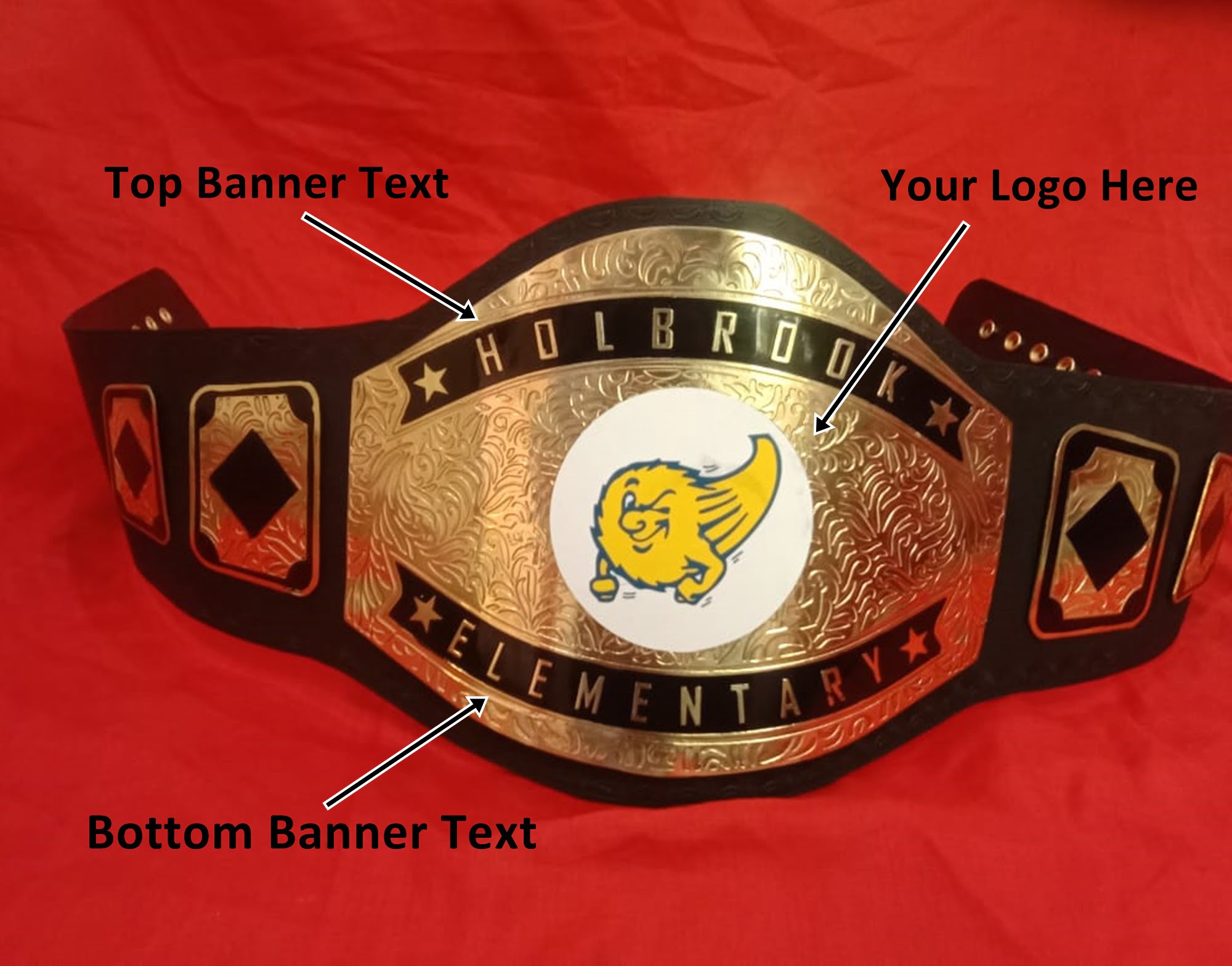 Custom Name and Emoji Logo Wrestling Championship Belt Buy Wrestling