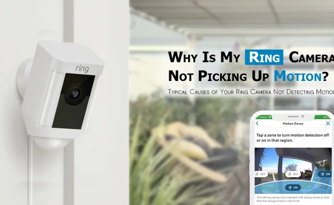 Ring Camera Not Picking Up Motion