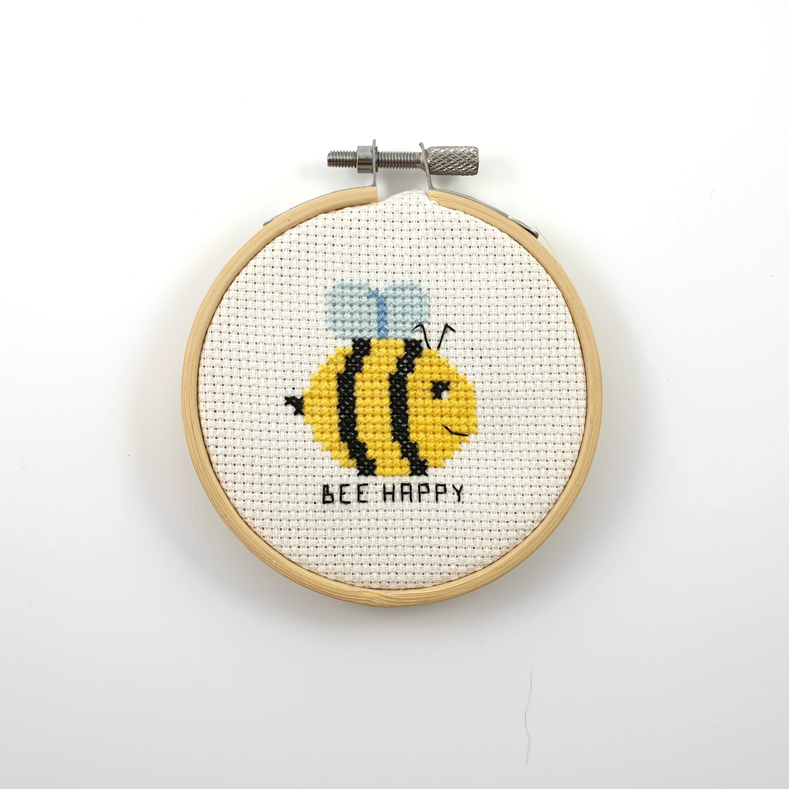 Bee happy cross stitch pdf pattern