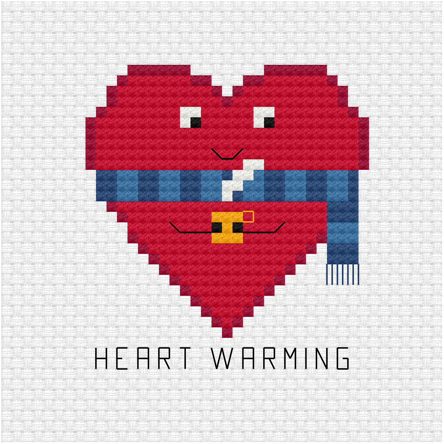 Kit De Point De Croix "Country Warms The Heart" - Toile 14ct - Loisir Créatif