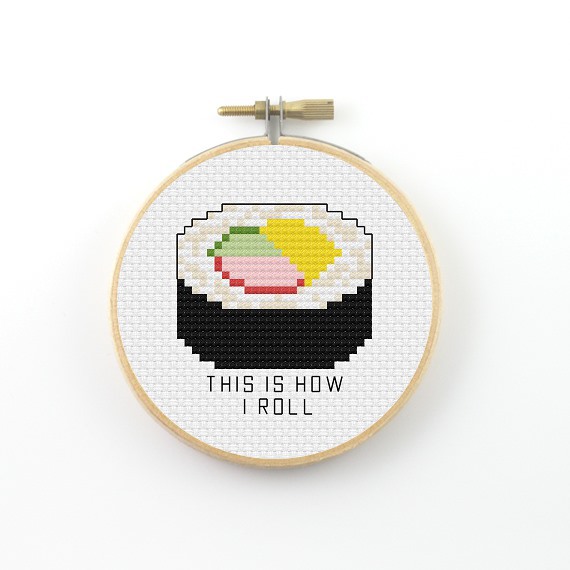 This is how I roll cross stitch pdf pattern