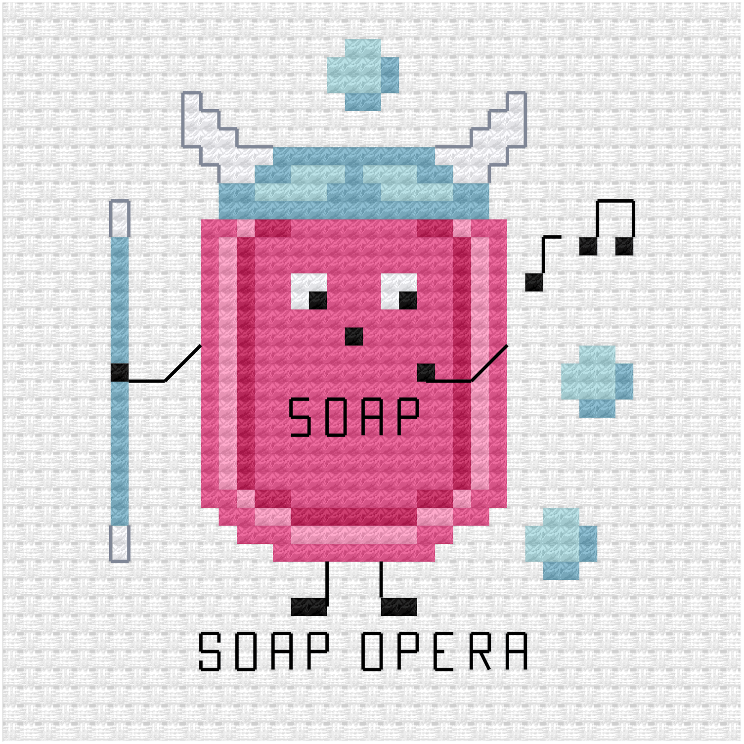 Soap opera cross stitch pdf pattern