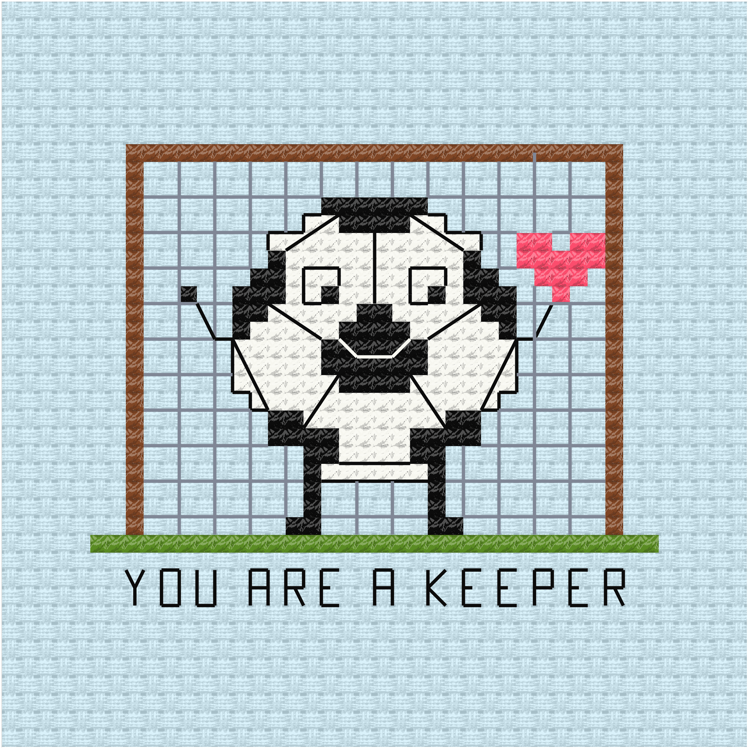 You are a keeper cross stitch pdf pattern - Ringcat