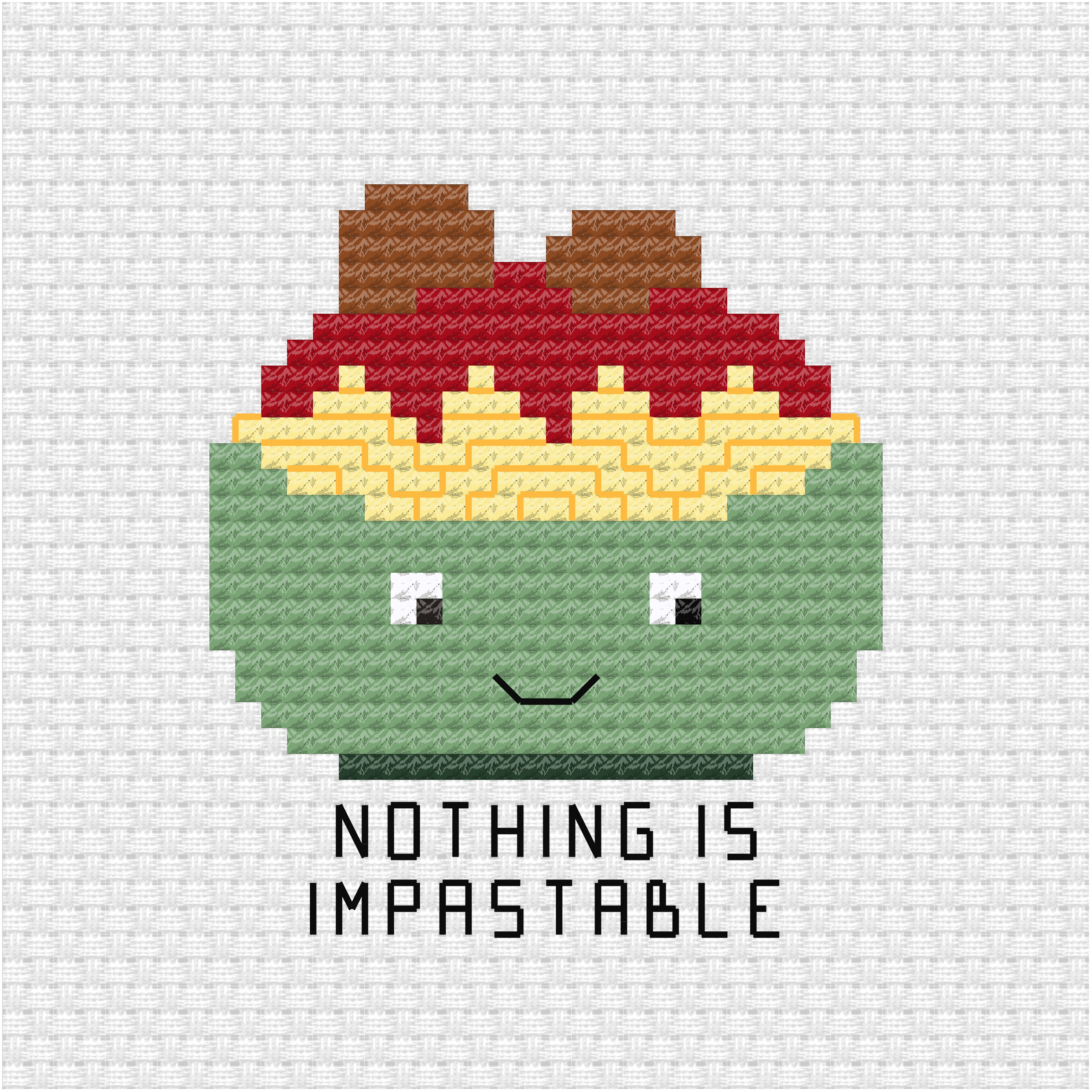 Nothing is impastable cross stitch pdf pattern