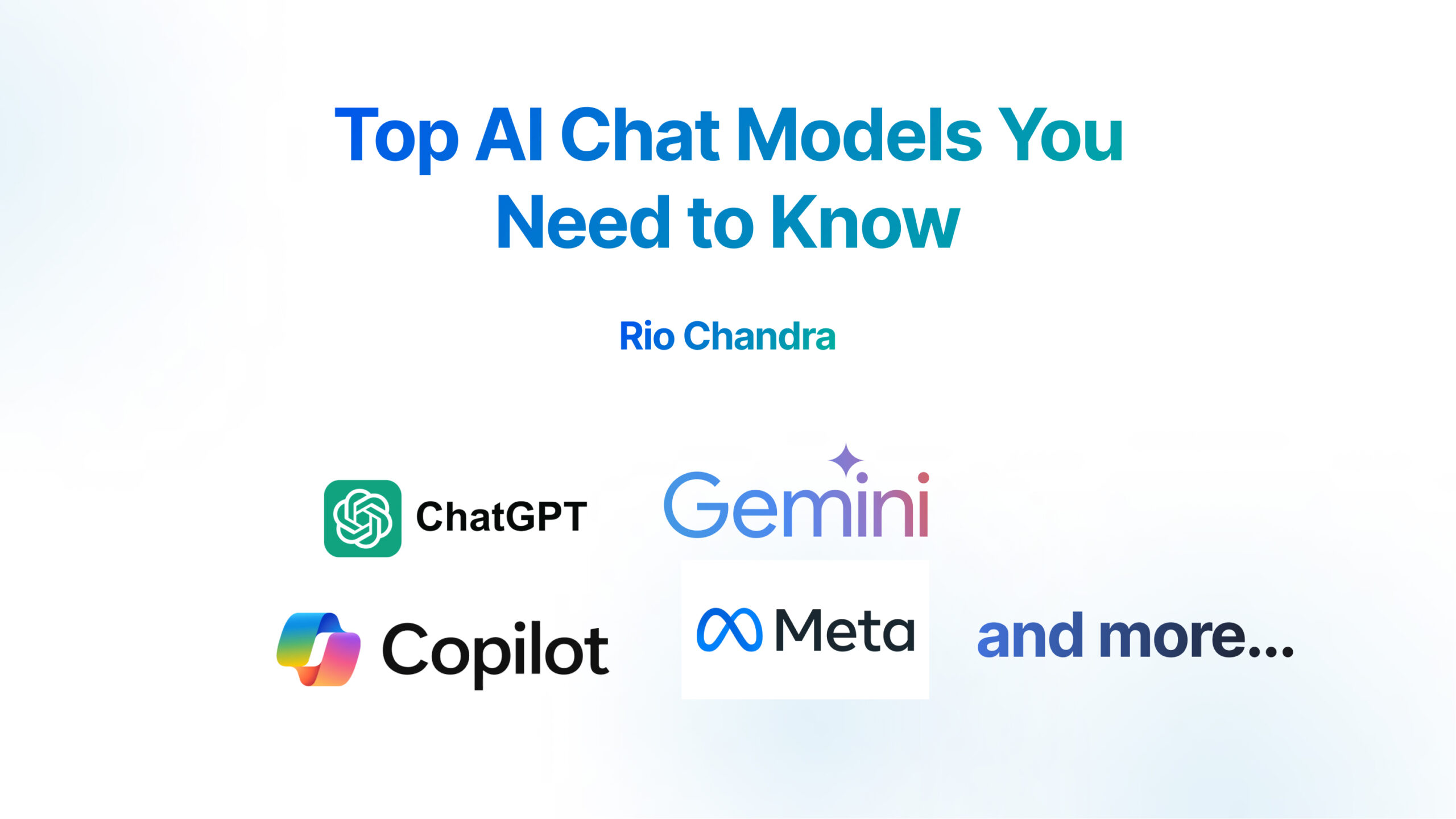 Top AI Chat Models  You Need to Know