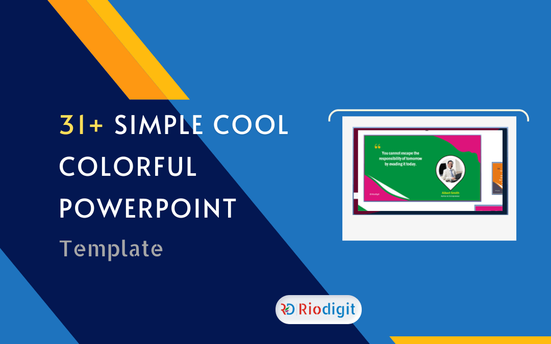 31+ Best Simple Colorful PowerPoint Template - Riodigit