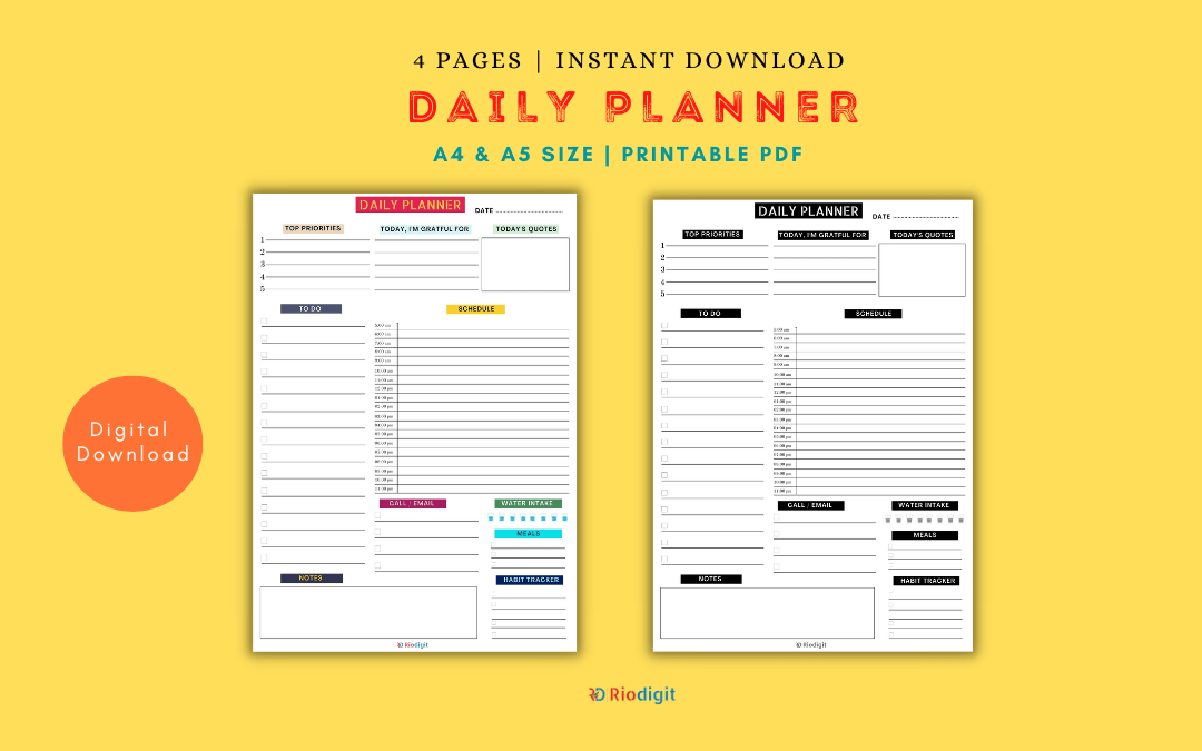 Daily Planner Printable