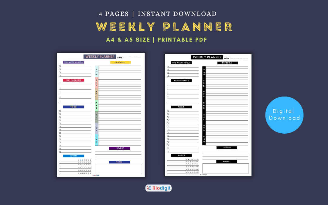 Weekly Planner Printable