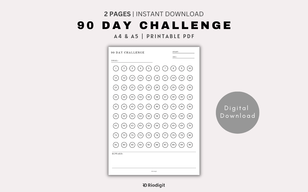 90 Day Challenge Printable