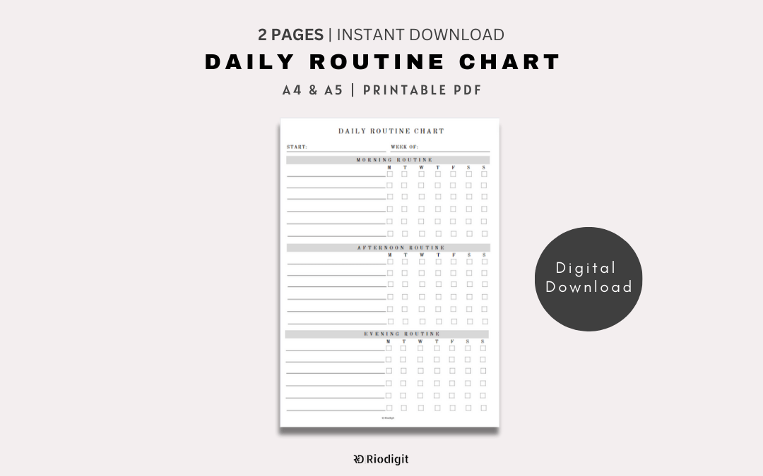 Daily Routine Printable