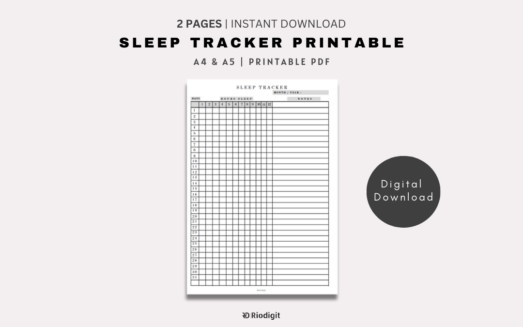 Sleep Tracker Printable