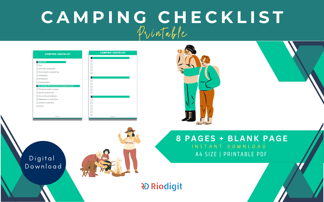 Camping Checklist Printable Images