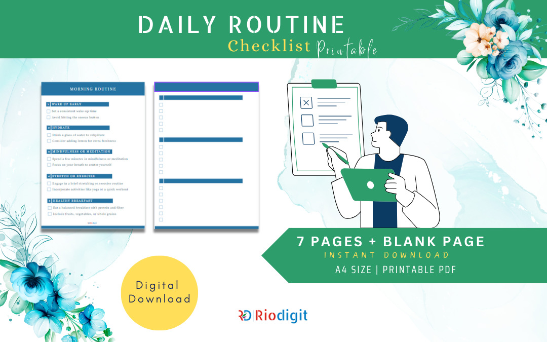 Daily Routine Checklist Printable Images