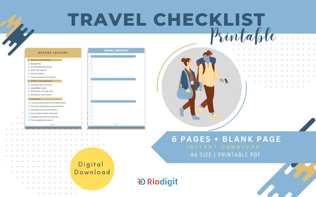 Travel Checklist Printable