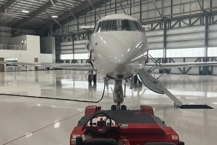 Seamless flooring for aviation and aerospace operations