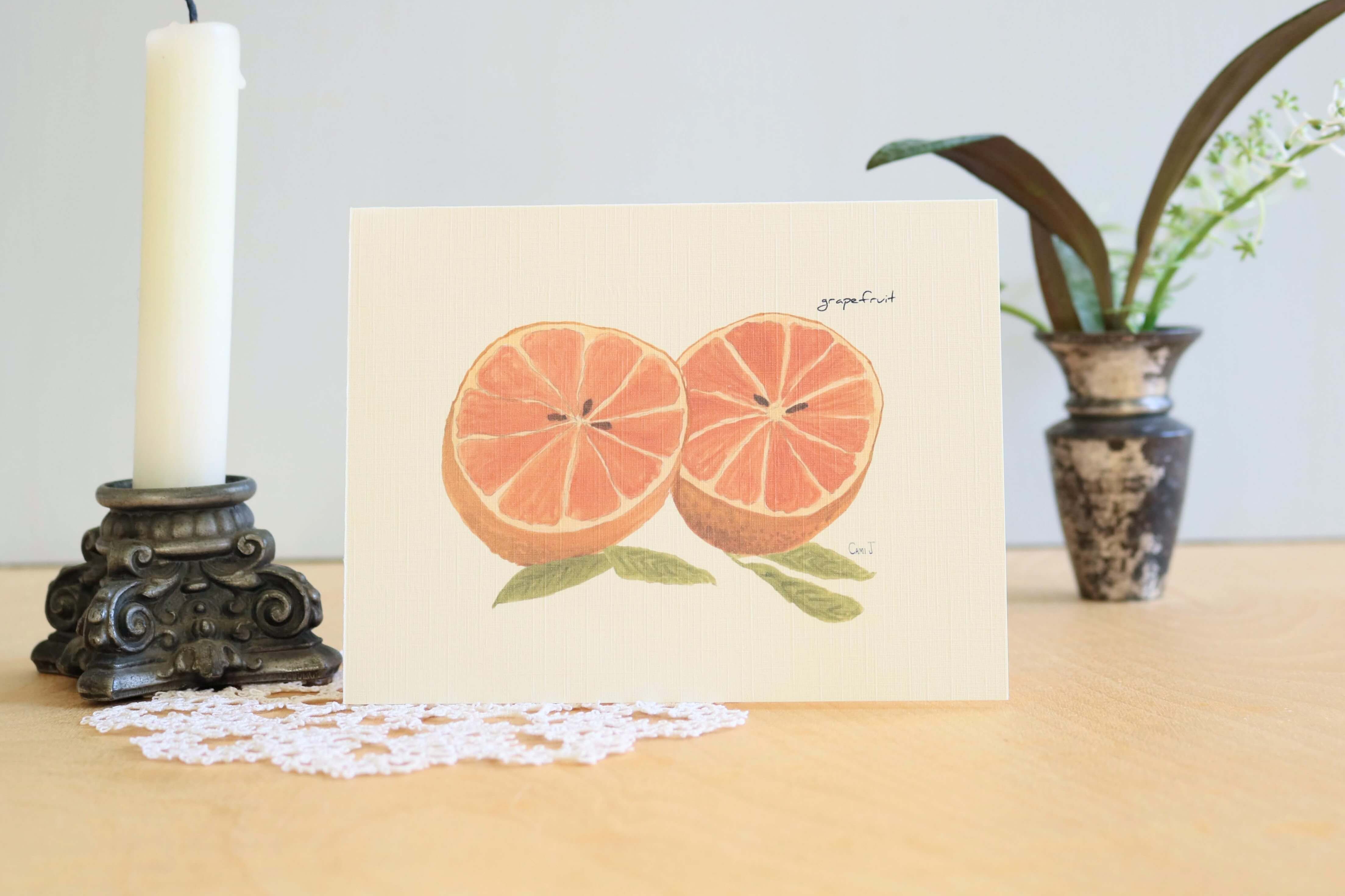 Citrus Fruit 8-Card Set - Ripe and Roasted