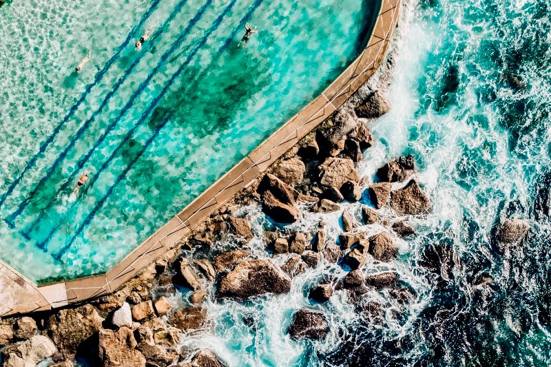 Bronte Reflections Riptide Prints - Colorful Background Collection - 4K Quality