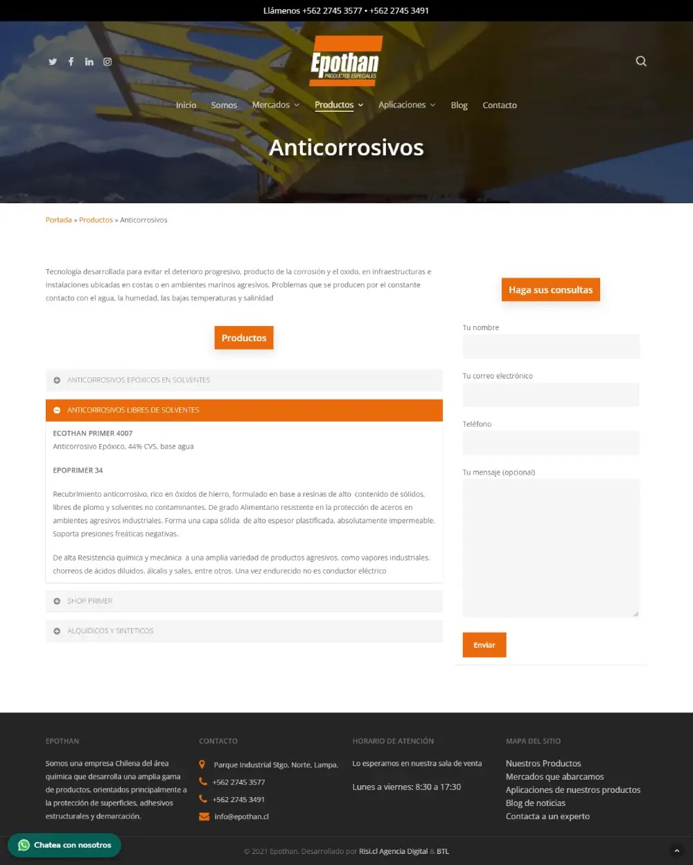 Epothan - sitio web desarrollado por Risi (1)