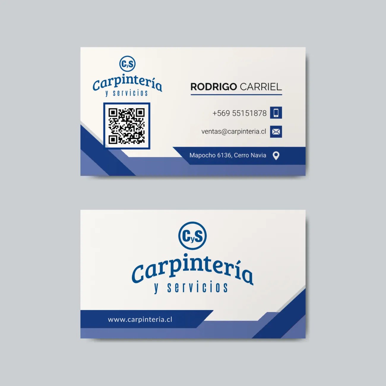 Tarjeta de presentación para Carpinteria