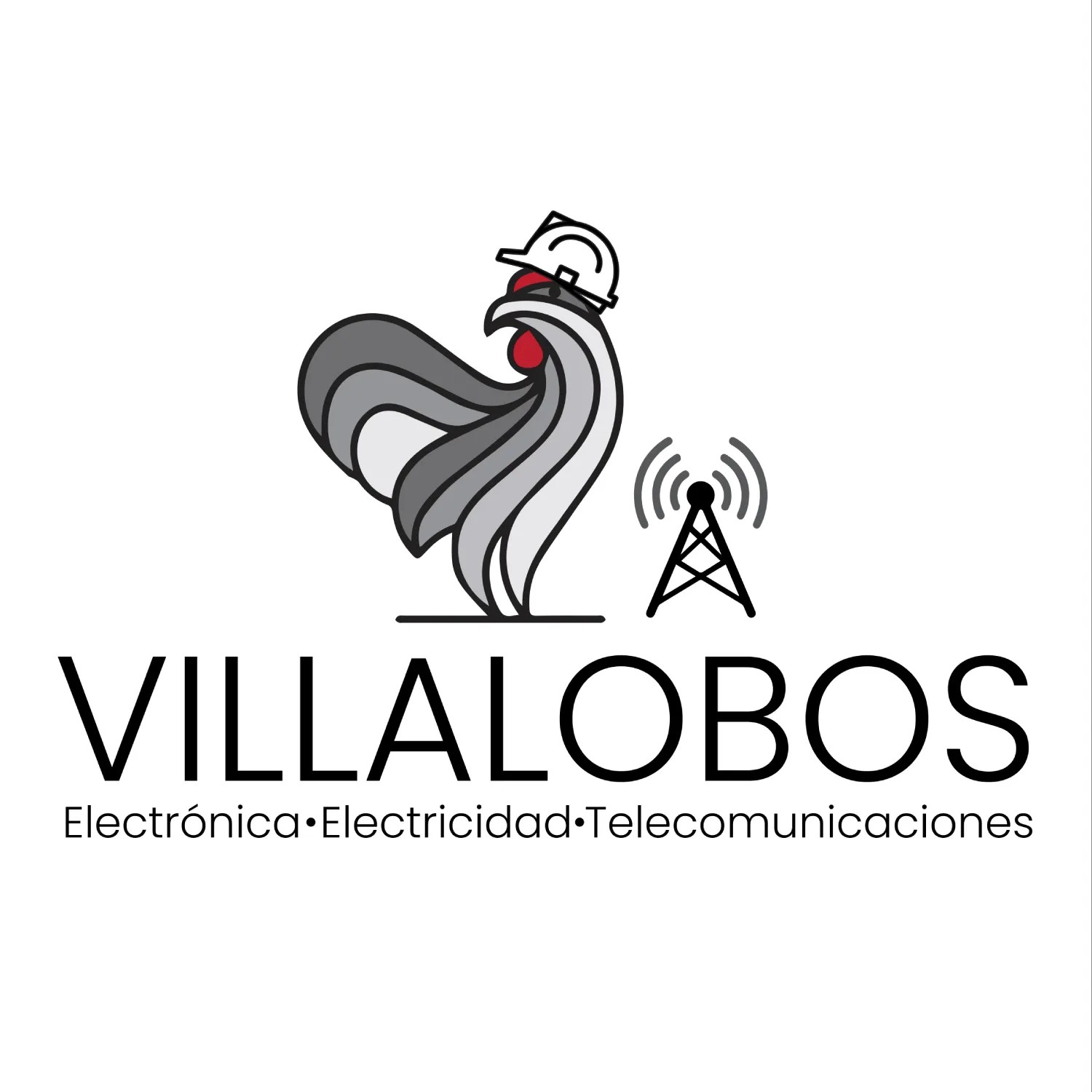 Diseño de logo para Villalobos, electricidad, electrónica y telecomunicaciones por Risi Websites and Designs