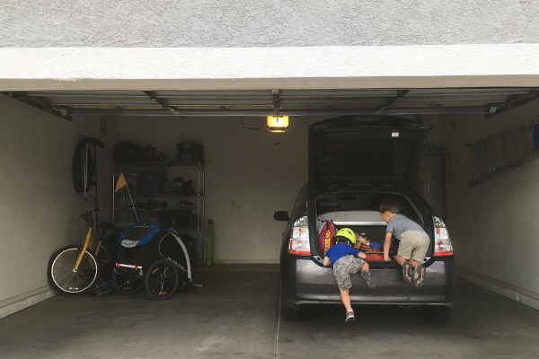 Living with one car and no television