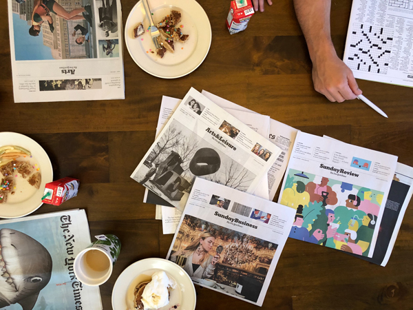 Sunday Paper and Pancakes