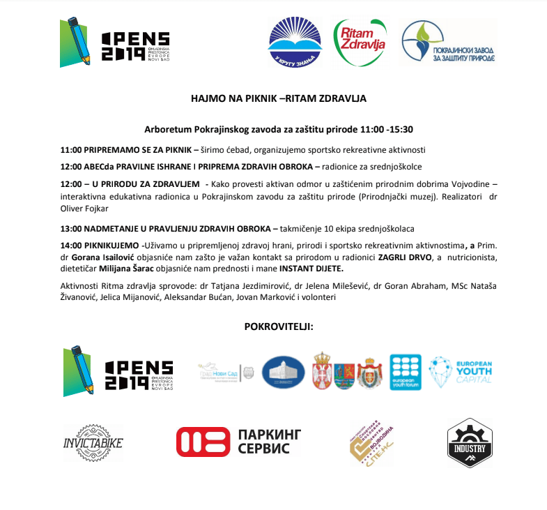 Ritam zdravlja organizuje Piknik!