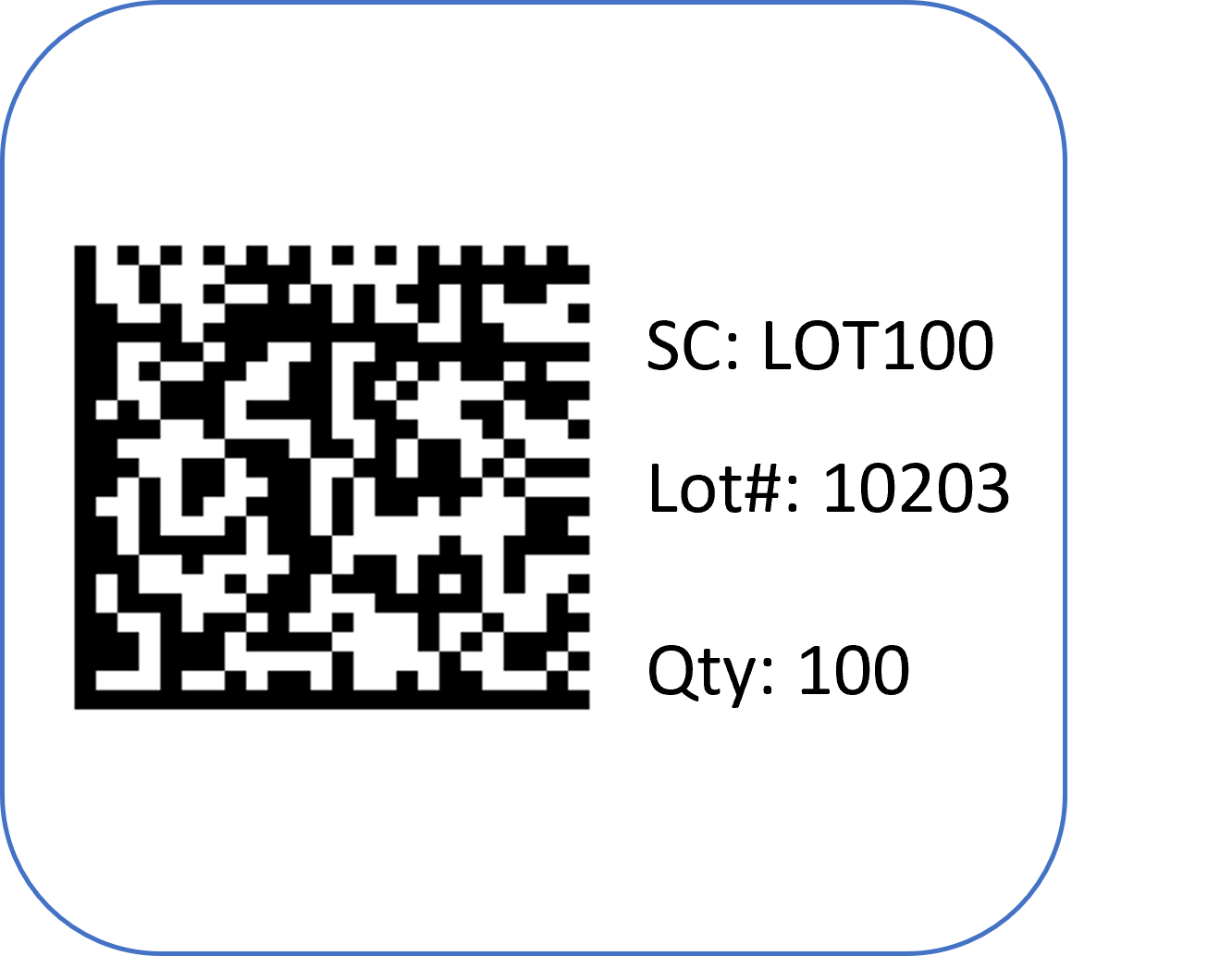 An example of a 2D barcode