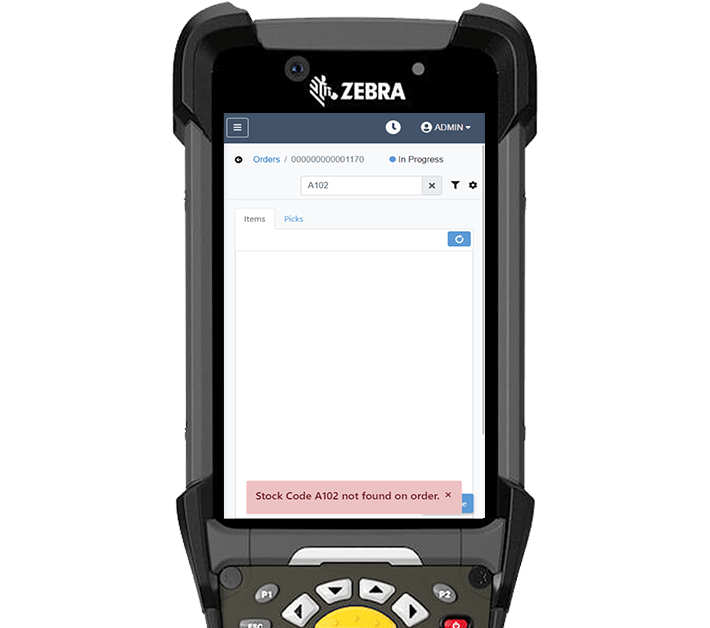 Prevent errors by validating items for sales orders