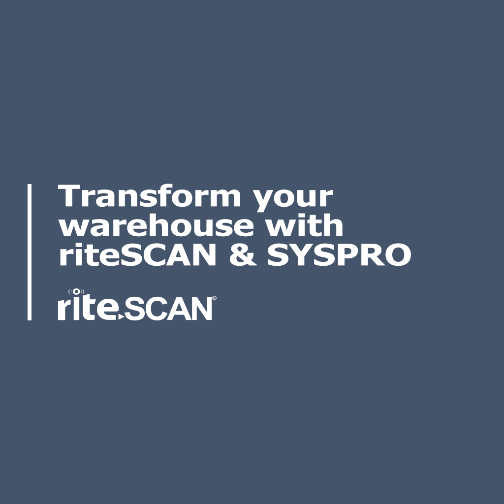 Webinar Cover Image, Transform your warehouse with riteSCAN & SYSPRO