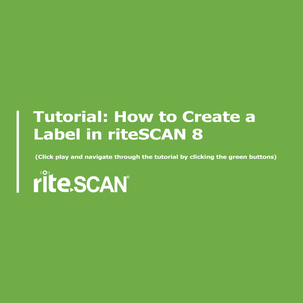 riteSCAN Tutorial Cover Image How to Create a Label in riteSCAN 8
