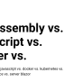 Webassembly Vs. Javascript Vs. Docker Vs. Kubernetes Vs. Native ...
