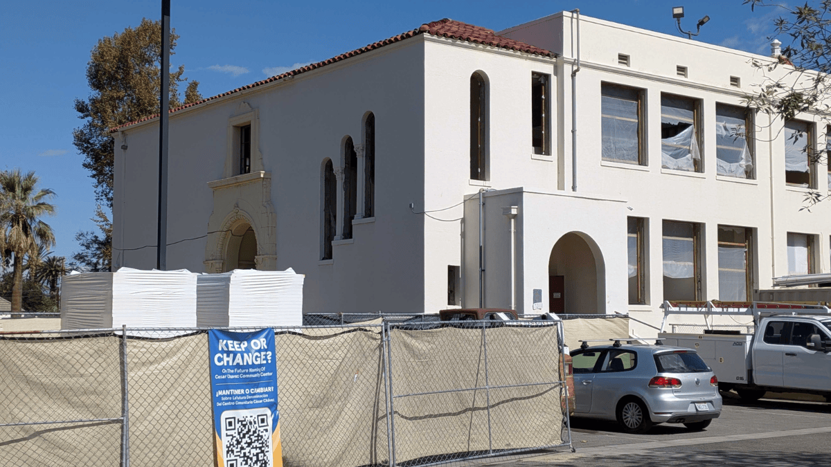 A photo of the exterior of the community center.