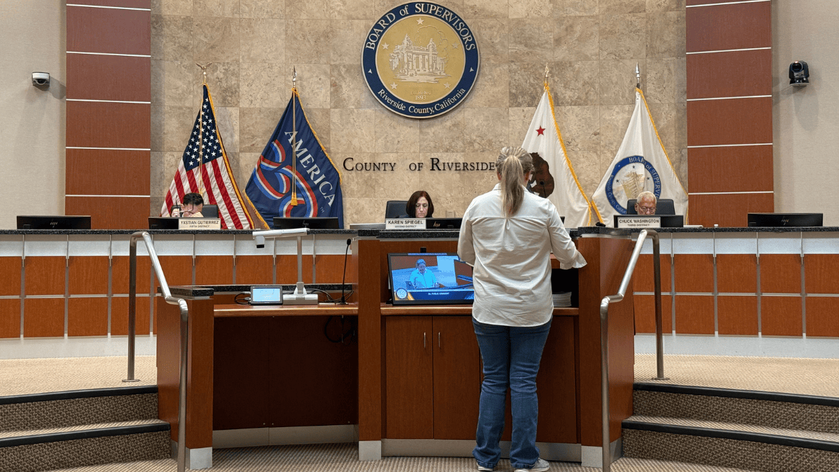 Elizabeth Humphreys addressing the supervisors.