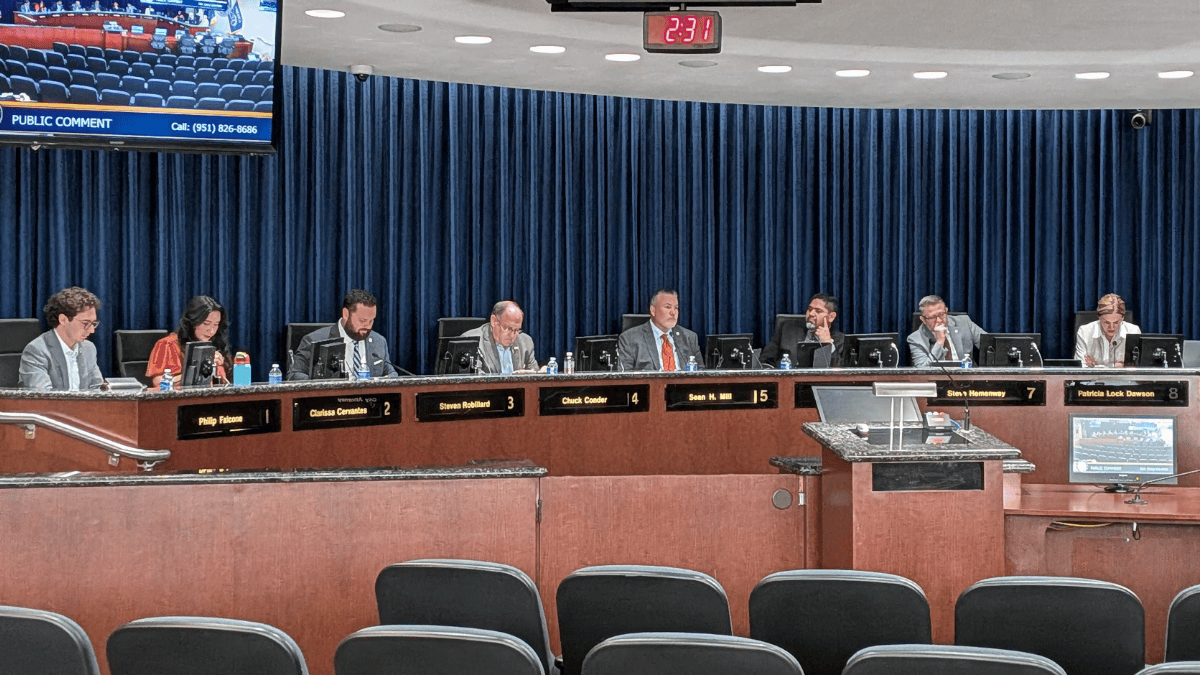 A photo of the council at the dais.