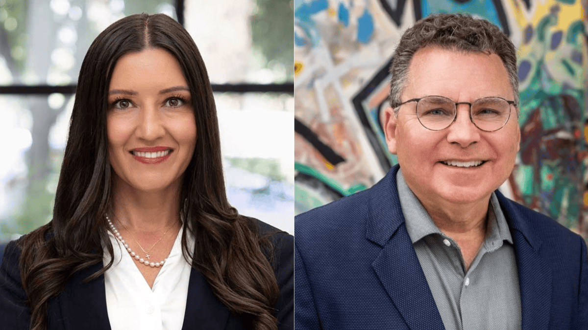 Headshots of Sonja Shaw and Richard Barrera.