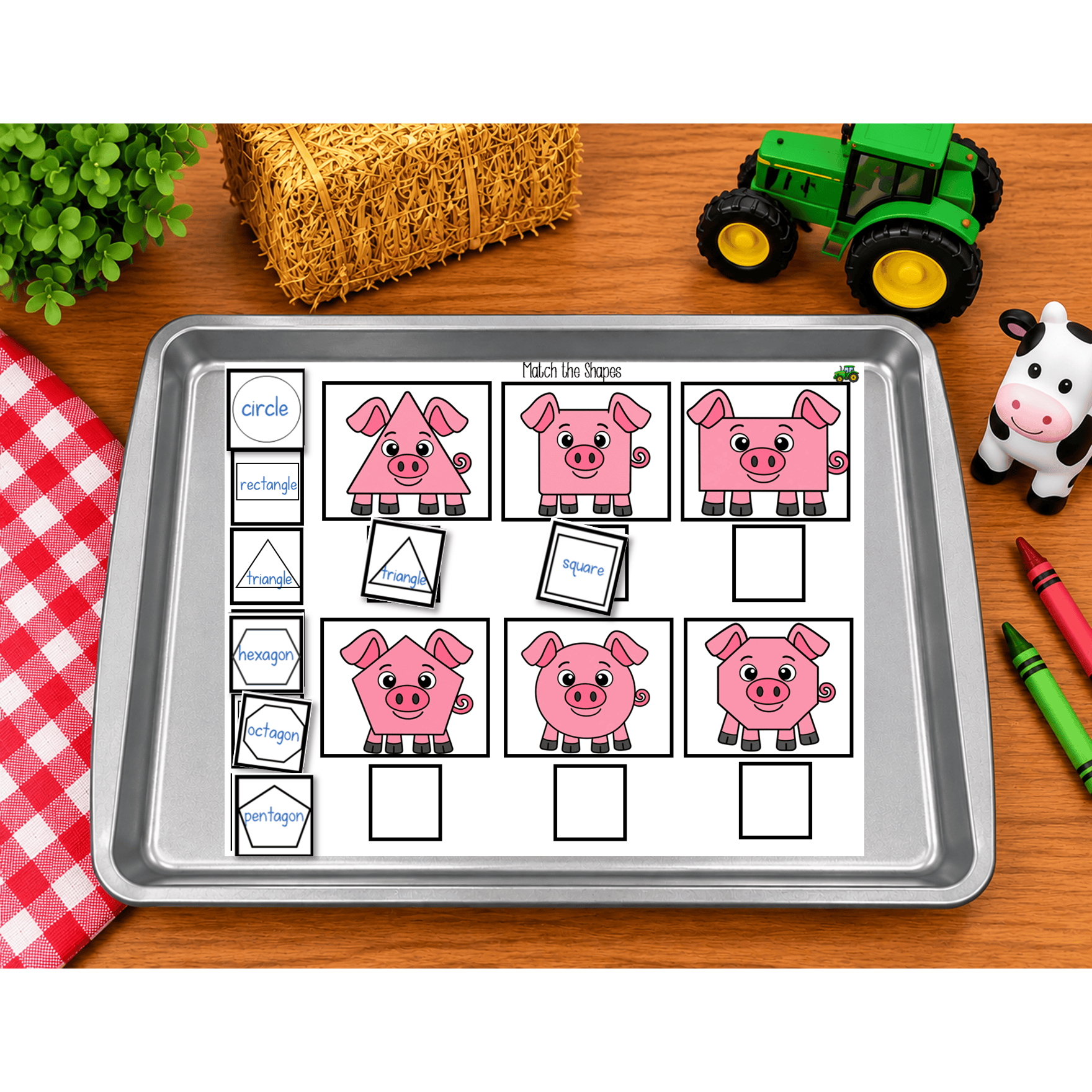 Farms Tractor Literacy Math Activities | Stations Autism | Special Education AAC
