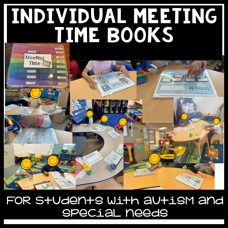 Morning Meeting Interactive Book | Special Education Autism AAC Calendar Time