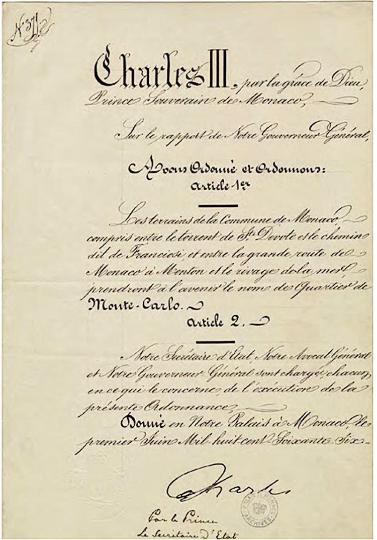 Monaco et les Napoléon(s) : Destins croisés exhibition at Grimaldi Forum in Monaco - decree