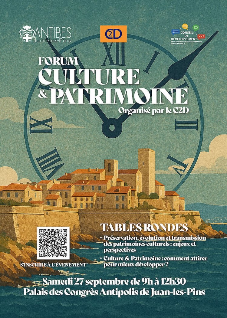Culture et Patrimoine Citizen's Forum in Antibes, France