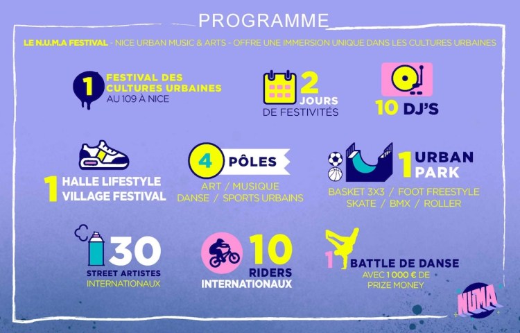 Programme for NUMA FESTIVAL4 - 5 Octobre 2025Le 109 - Nice