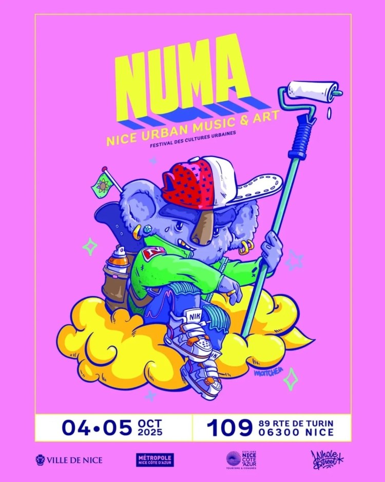 Poster for NUMA FESTIVAL 4 - 5 Octobre 2025 Le 109 - Nice