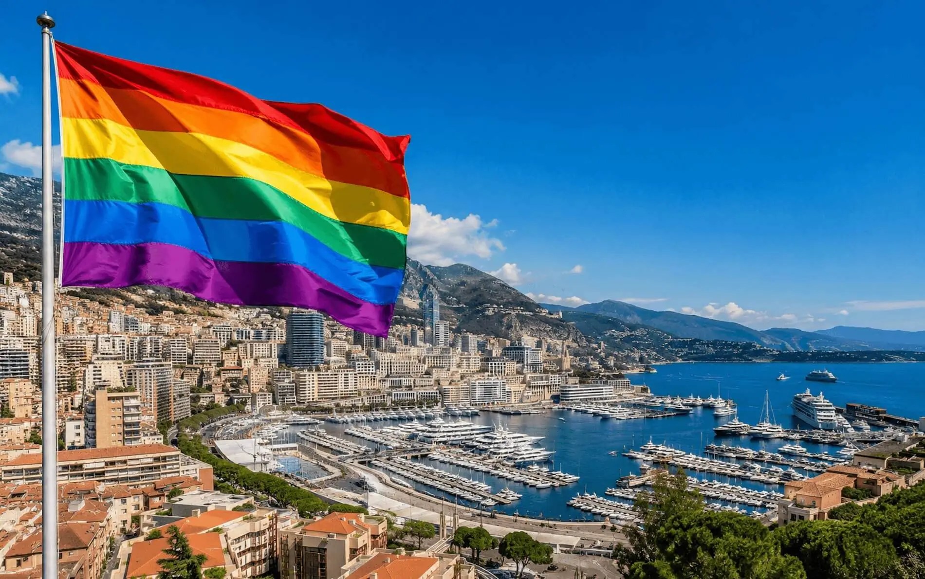Monaco Pride flag