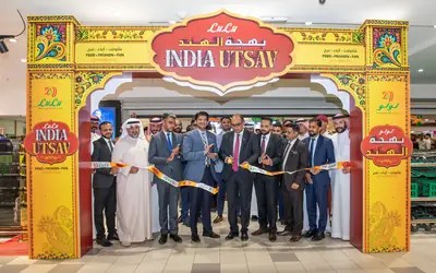 LuLu India Utsav 2026 launch event at LuLu Hypermarket Riyadh Avenue Mall with Indian Ambassador and LuLu management