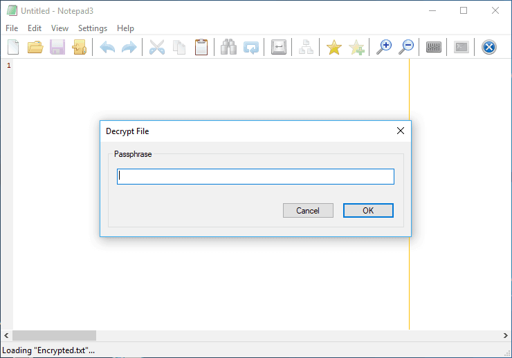 Notepad3 encryption  decryption feature