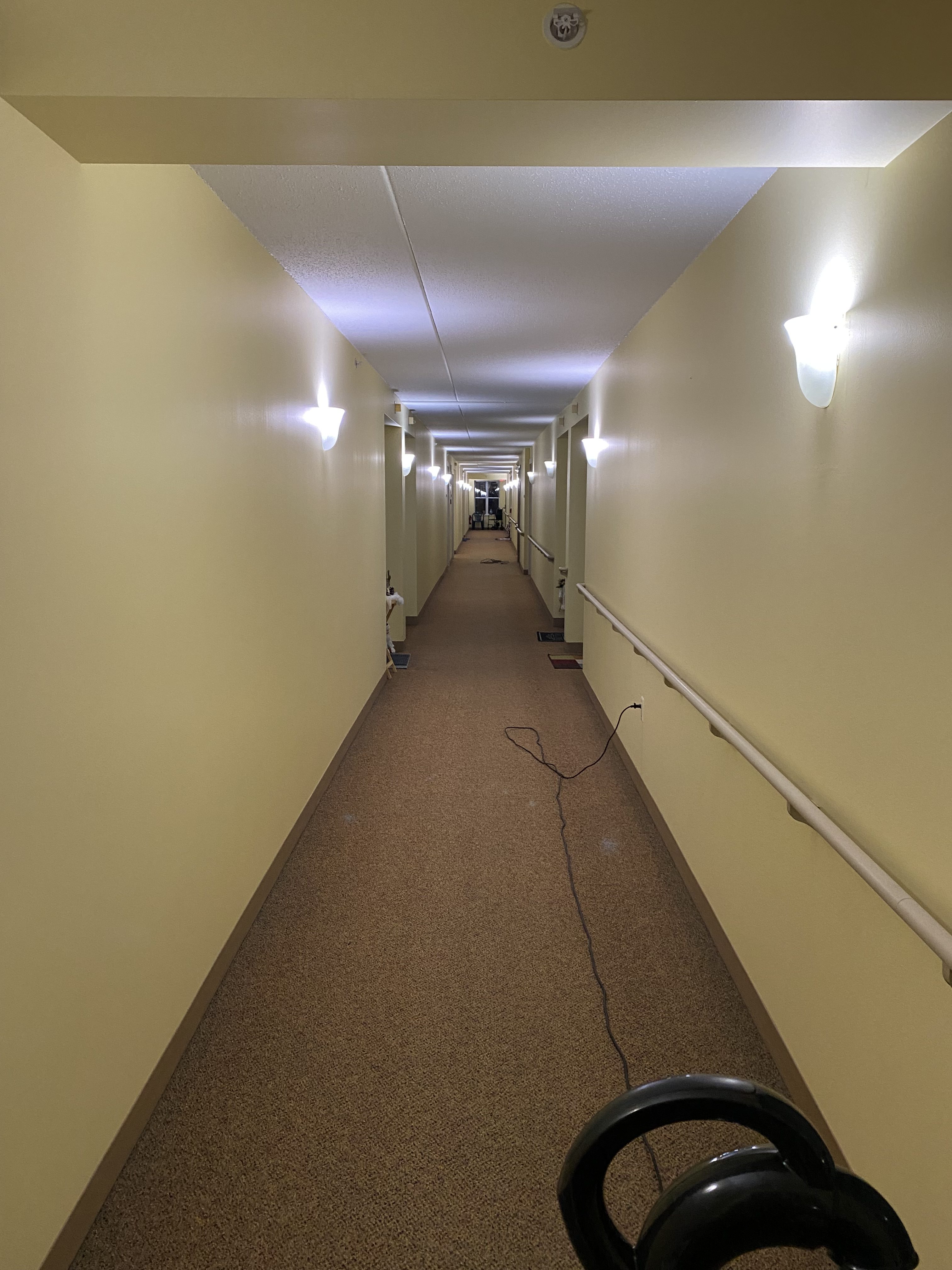 An image of a cleaning corridor