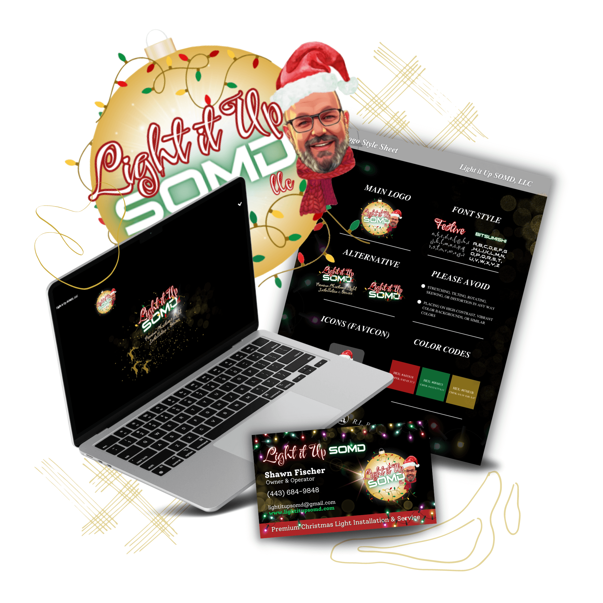 custom light provider home services branding