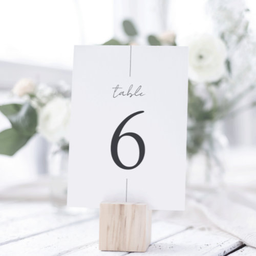 Best Deals! Modern Minimal Script Table Number