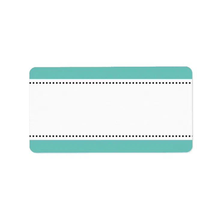 printable blank address labels with colored border zazzle